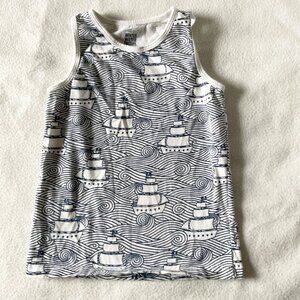 Nwot High Seas Winter Water Factory NY Cotton tank top  boy 3t